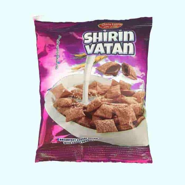 غلات صبحانه مغزدار شکلاتی شیرین وطن 50 گرم فروشگاه مواد غذایی پیک