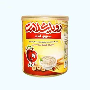 رویاسلامت سویق غلات جو گندم عدس سنجد نخود شکر قهوه ای با میوه خشک شده سیب فروشگاه مواد غذایی پیک