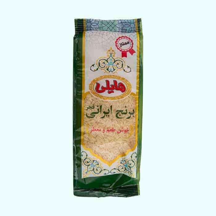 برنج ایرانی گیلان هایلی ممتاز معطر و خوش پخت طبیعت فروشگاه مواد غذایی پیک