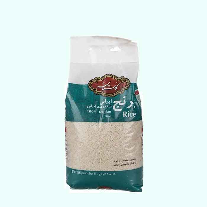 برنج ایرانی گیلان طارم هاشمی گلستان ممتاز معطر و خوش پخت طبیعت فروشگاه مواد غذایی پیک