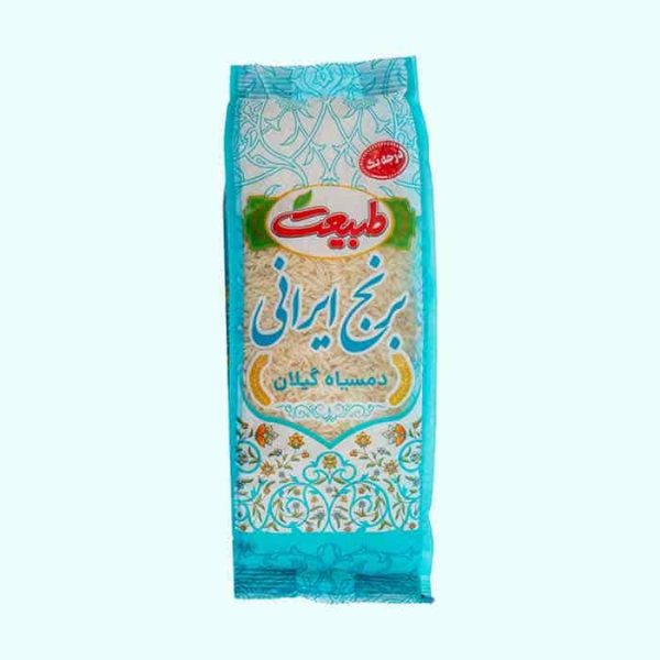 برنج ایرانی دمسیاه گیلان طارم هاشمی طبیعت ممتاز معطر و خوش پخت طبیعت فروشگاه مواد غذایی پیک