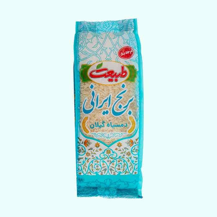 برنج ایرانی دمسیاه گیلان طارم هاشمی طبیعت ممتاز معطر و خوش پخت طبیعت فروشگاه مواد غذایی پیک