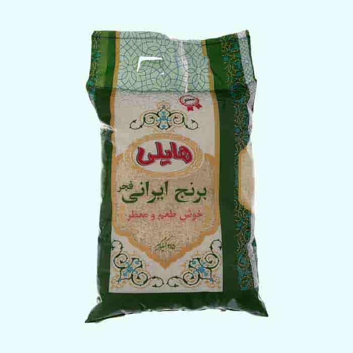 برنج ایرانی هایلی سبوس دار درجه یک فجر معطر 1 کیلو گرم فروشگاه مواد غذایی پیک