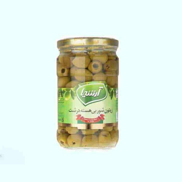 زیتون شور بی هسته درشت آرشیا فروشگاه مواد غذایی پیک