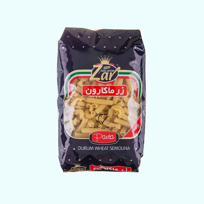 زر ماکارون لوله ای خوشمزه 500 گرم فروشگاه مواد غذایی پیک زر ماکارون لوله ای 500 گرم فروشگاه مواد غذایی پیک