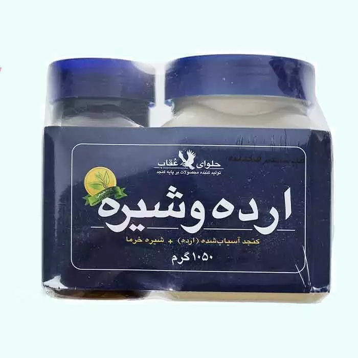 ارده و شیره کنجد عقاب آسیاب شده شیره خرما فروشگاه مواد غذایی پیک